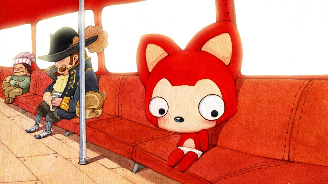 坐着独自回家的火车