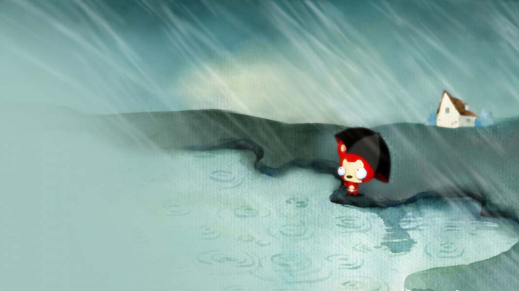 独自面对所有的风雨